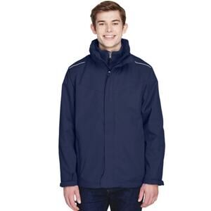 New CORE 365 Men's Region 3-in-1 Jacket with Fleece Liner SIZE Sm Classic Navy